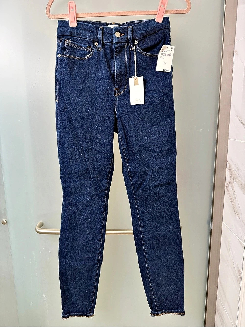 Good American Good Waist Always Fits Skinny Jeans Blue Size 6-12
